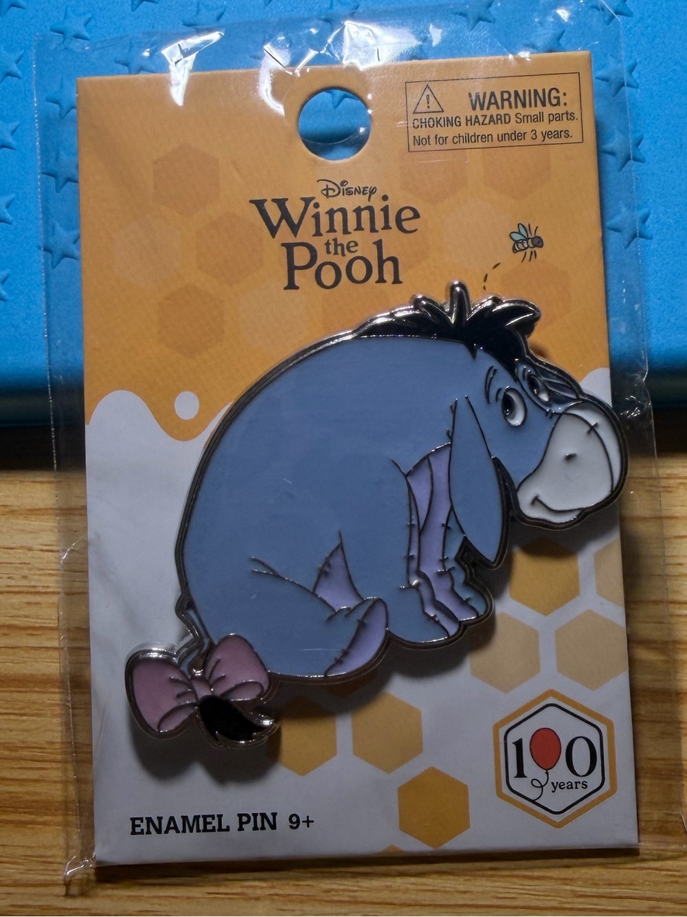 Disney Winnie the Pooh Eeyore Enamel Pin - Blue, Purple, Pink, Gray